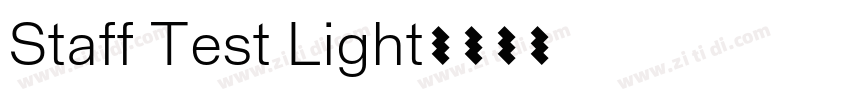 Staff Test Light字体转换